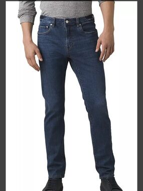Prana Men's Slim Jeans in Dark Blue Wash
